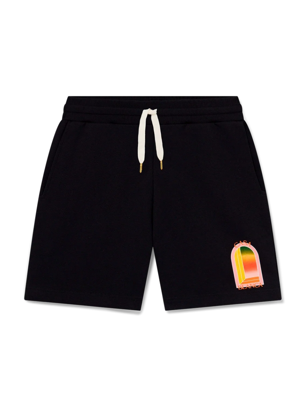 Casablanca Gradient L’Arche Sweat Shorts Black