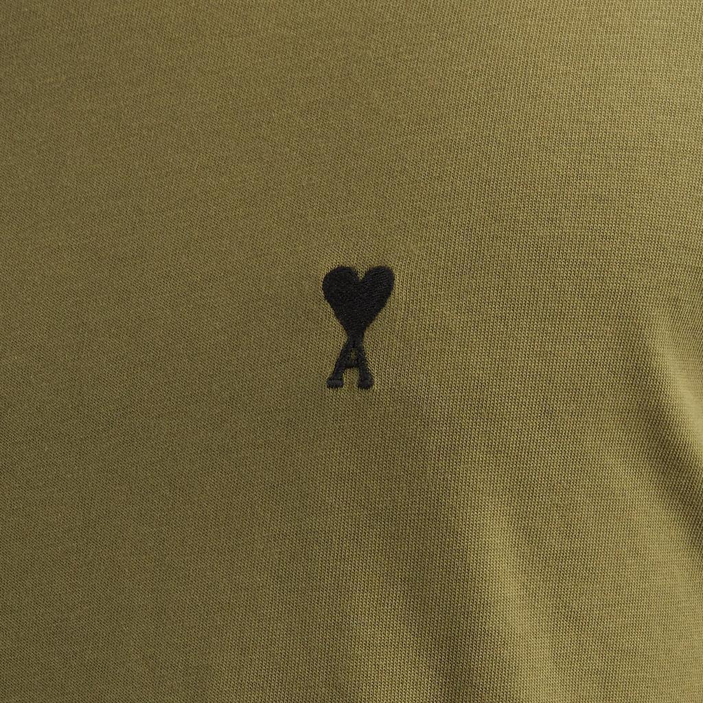 Ami Paris Black Heart Light Cotton T Shirt Bronze