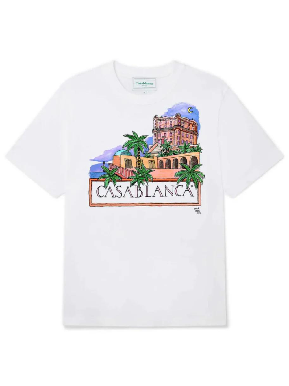 Casablanca Amour Maroc T Shirt White