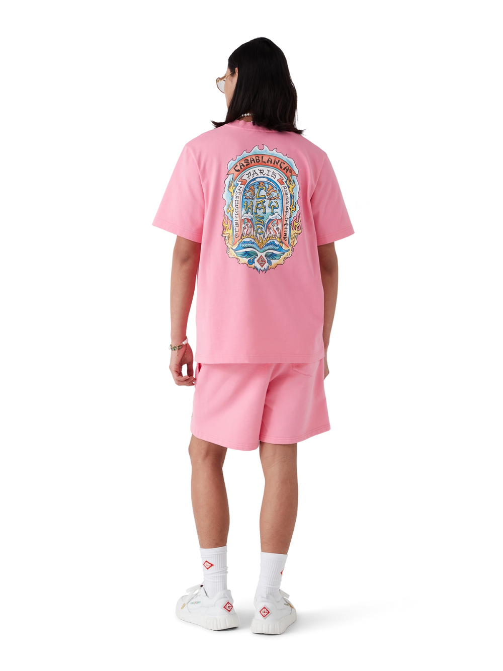 Casablanca Casa Way Skate T Shirt Pink