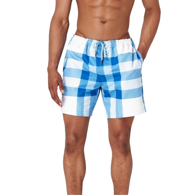 Burberry Martin Check Swimshorts Baby Blue